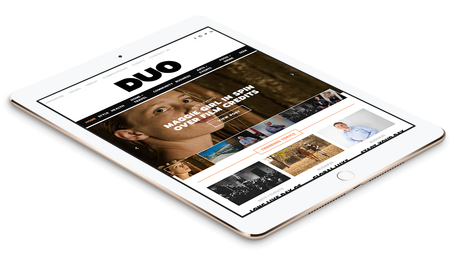 Duo Magazine Responsive Website Design